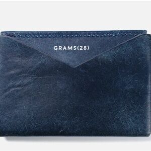 Blue Minimalist Key Card Holder with Envelope Flap